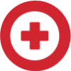 An icon of a red cross in a white circle, signifying the Healthcare Guided Pathway